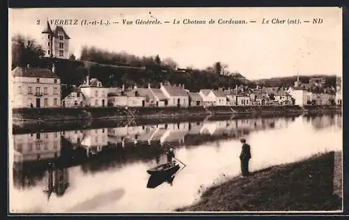 AK Veretz /Indre-et-Loire, Vue Générale, Le Chateau de Cordouan