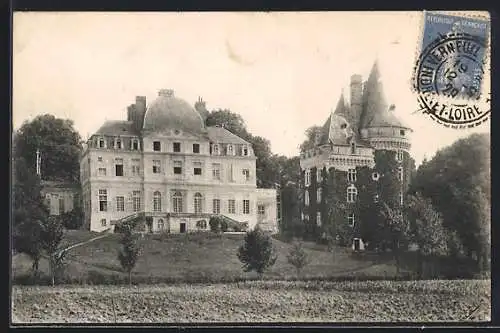 AK Verneuil-sur-Indre, Le Château et le Donjon