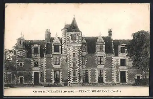 AK Vernou-sur-Brenne, Château de Jallanges