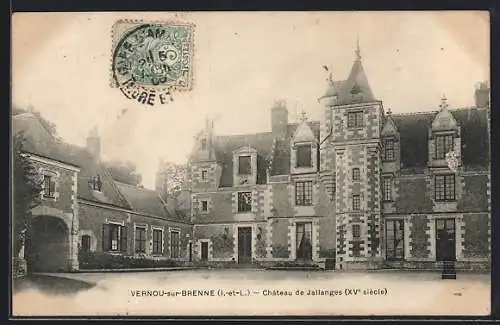 AK Vernou-sur-Brenne, Château de Jallanges