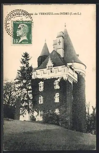 AK Verneuil-sur-Indre, Château