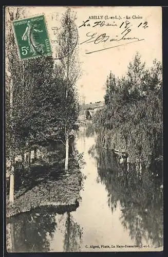 AK Abilly /Indre-et-Loire, La Claise