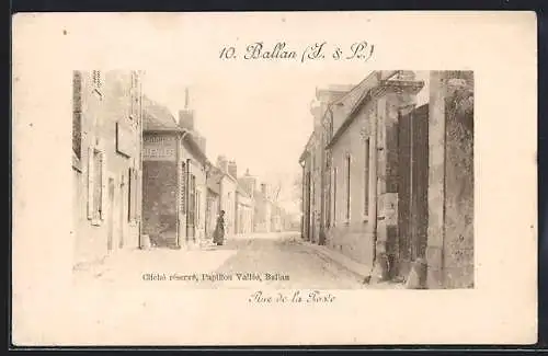 AK Ballan /I.-et-L., Rue de la Poste