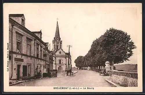 AK Bréhémont /I.-et-L., Le Bourg