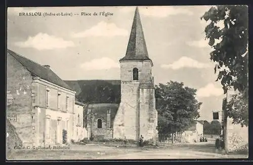 AK Braslou /I.-et-L., Place de l`Église