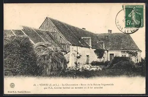 AK Véretz /I.-et-L., La Chavonnière, Reste de la Maison Seigneuriale