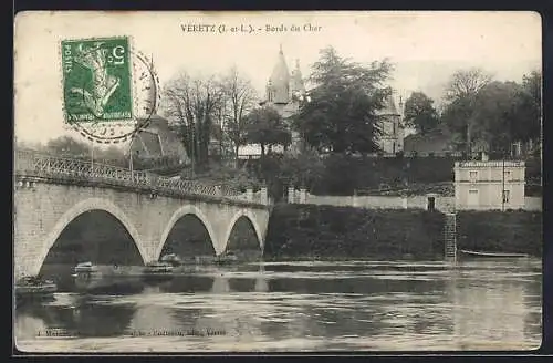 AK Véretz /I.-et-L., Bords du Cher