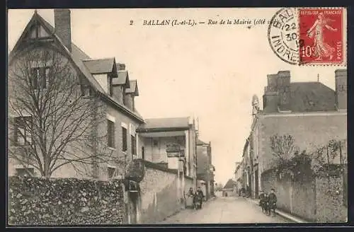 AK Ballan /I.-et-L., Rue de la Mairie, côté sud