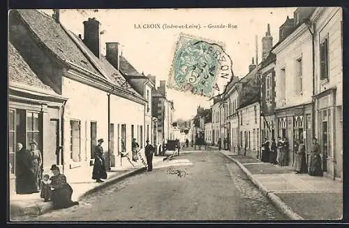 AK La Croix /I.-et-L., Grande-Rue