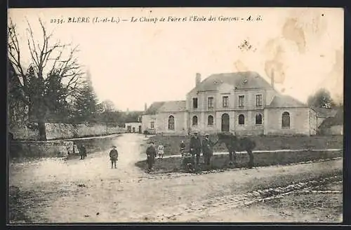 AK Bléré, La Champ de Foire et l`Ecole des Garcons