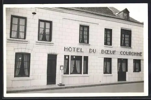 AK Bléré /I.-et-L., Hôtel du Boeuf Couronne, Mme. Janvier, Prop.