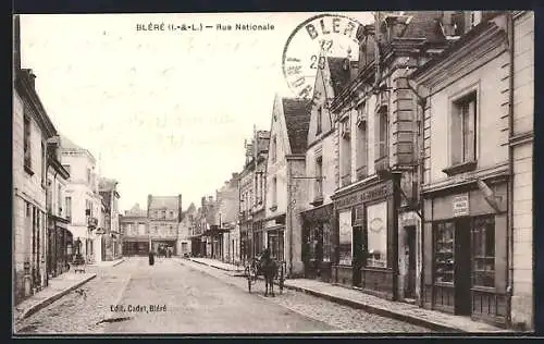 AK Bléré /I.-et-L., Rue Nationale