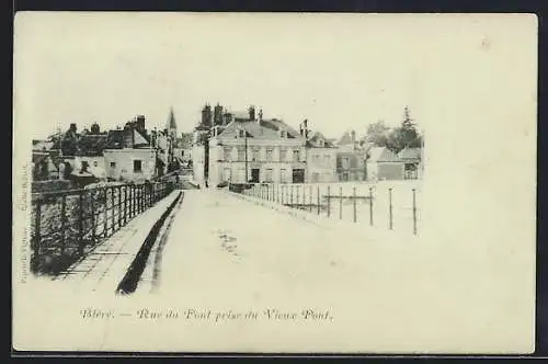 AK Bléré, Rue du Pont prise du Vieux Pont