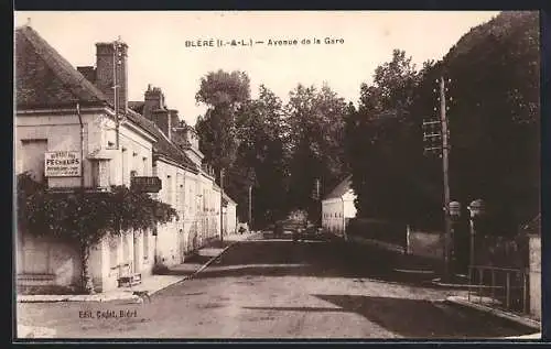 AK Bléré /I.-et-L., Avenue de la Gare