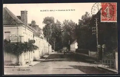 AK Bléré /I.-et-L., Avenue de la Gare