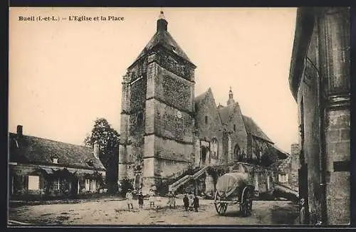 AK Bueil, L'Eglise et la Place