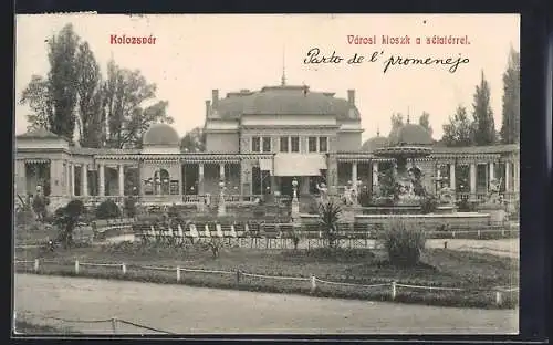 AK Kolozsvar, Varosi kioszk a setaterrel