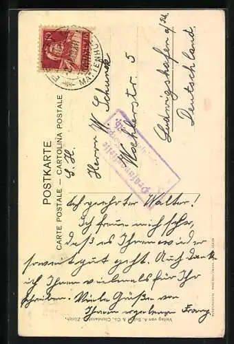 AK Th. Sprecher von Berneck, Generalstabschef der Schweiz. Armee