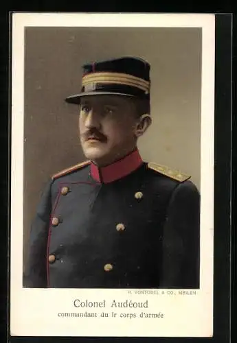 AK Colonel Audéoud, Commandant du Ir. Corps d`Armée