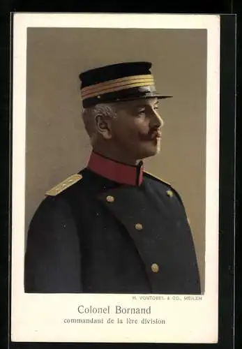 AK Colonel Bornand, Commandant de la Ière Division