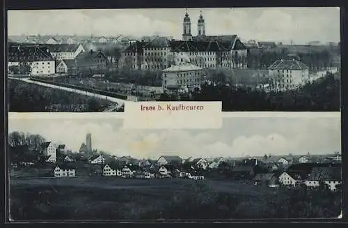 AK Irsee b. Kaufbeuren, Kloster im Ortsbild, Ortsansicht