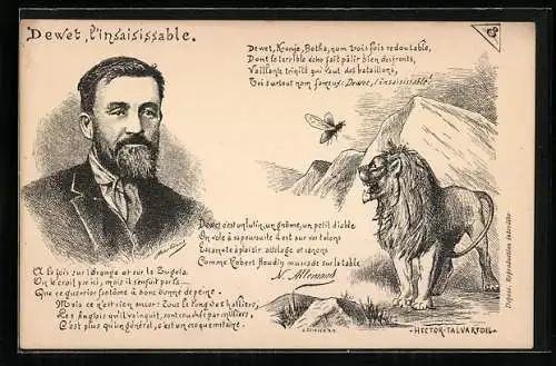AK Dewet l`insaisissable, Portrait des Burengenerals, Propaganda