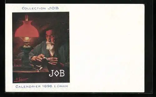 AK Collection Job, Calendrier 1898, L. Graner, Tabakreklame