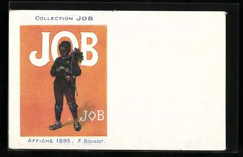 Künstler-AK Reklame für JOB-Zigaretten, Jugendstil