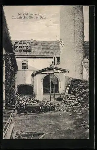 AK Sultz /Haut-Rhin, Maschinenhaus Ed. Latscha und Söhne