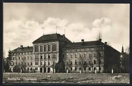 AK Rochlitz /Sa., Blick zur Oberschule