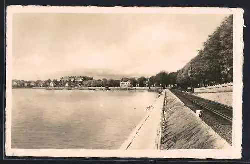 AK Schleswig, Strandweg an der Schlei mit Schleihalle