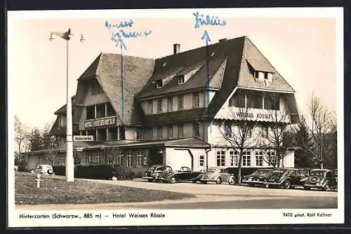 AK Hinterzarten /Schwarzwald, Hotel Weisses Rössle