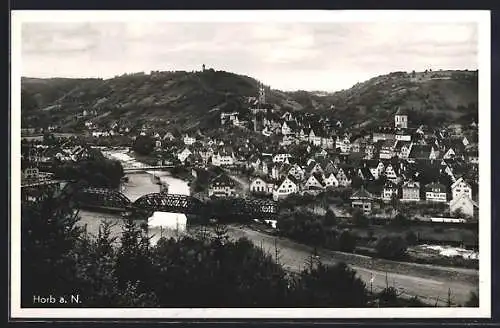 AK Horb a. N., Ortsansicht im Panorama