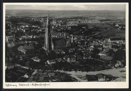 AK Schleswig, Altstadt aus der Vogelschau