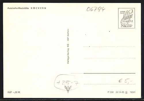 AK Blick auf die Autobahn-Raststätte Köckern
