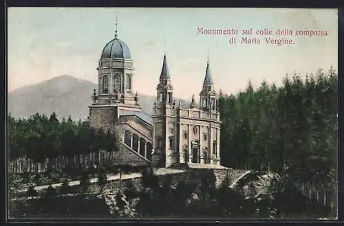 AK Montagnaga, Monumento sul colle della comparsa di Maria Vergine