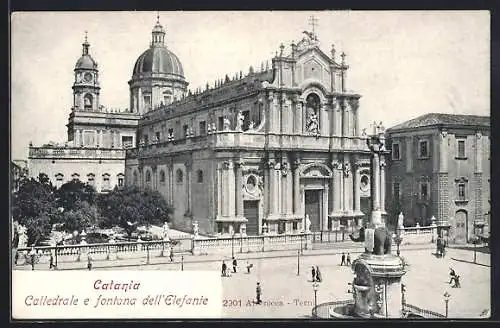 AK Catania, Cattedrale e fontana dell` Elefante