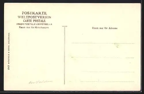 AK St. Gertraud, Kirchpartie g. d. Vertain und Schöntauf-Spitze