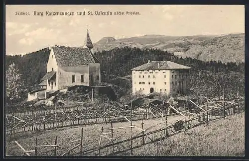 AK Prissian, Burg Katzenzungen und St. Valentin