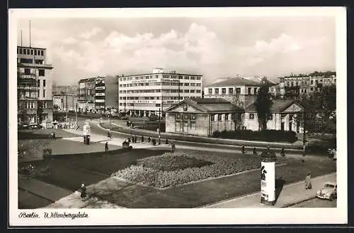 AK Berlin-Schöneberg, Wittenbergplatz mit Passanten