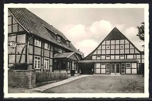 AK Fischbeck /Weser, Der Gasthof Schaumburger Hof v. Karl Meier