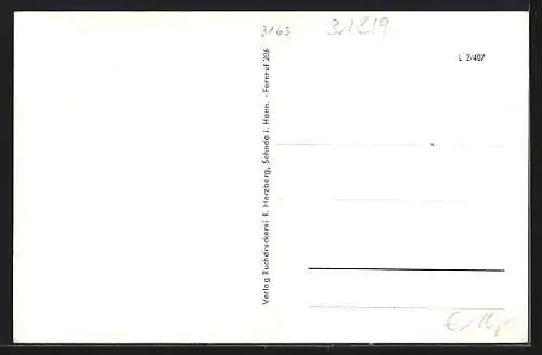 AK Sehnde i. Hann. Partie am Kaliwerk, Partie am Kriegerdenkmal, Schleuse