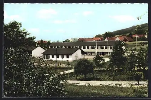 AK Rödinghausen am Wiehengebirge, Blick auf das Schulgebäude