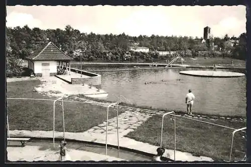 AK Espelkamp-Mittwald, Szene im Waldfreibad