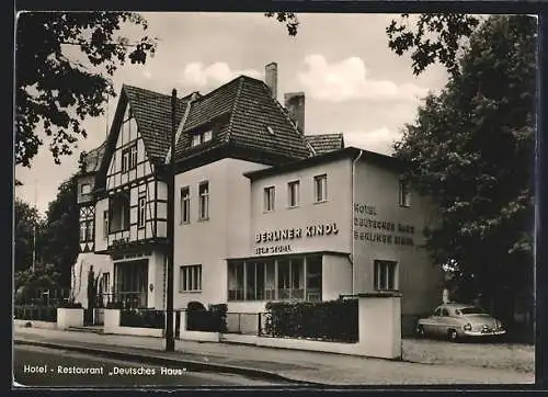 AK Berlin-Zehlendorf, Hotel-Restaurant Deutsches Haus