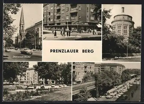 AK Berlin-Prenzlauer Berg, Immanuel-Kirche, Schönhauser Allee