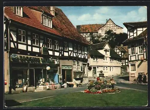 AK Grossalmerode /Kassel, Drogerie Weymar am Marktplatz