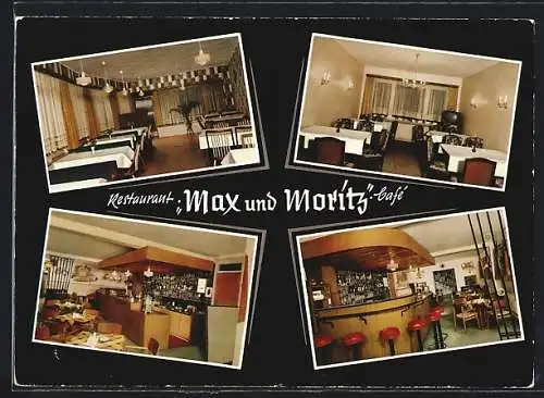 AK Bad Hitzacker /Elbe, Restaurant-Café Max und Moritz, Bes. Fam. Gross