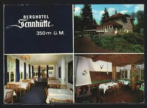 AK Bad Pyrmont, Berghotel Sennhütte am Bomberg, Inh. E. Essink