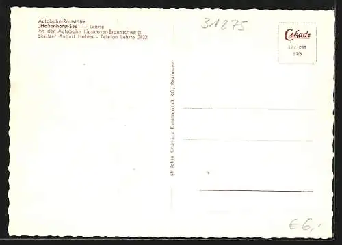 AK Lehrte, Autobahnrasthotel Hohenhorst-See